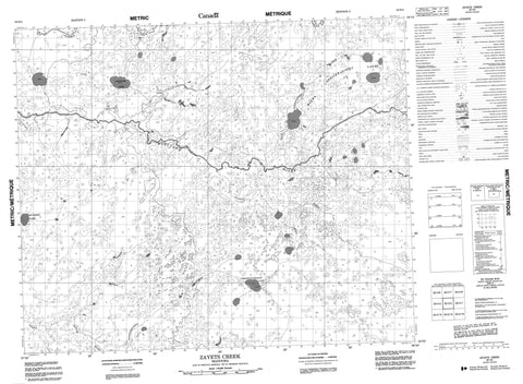 063H02 Zayets Creek Canadian topographic map, 1:50,000 scale