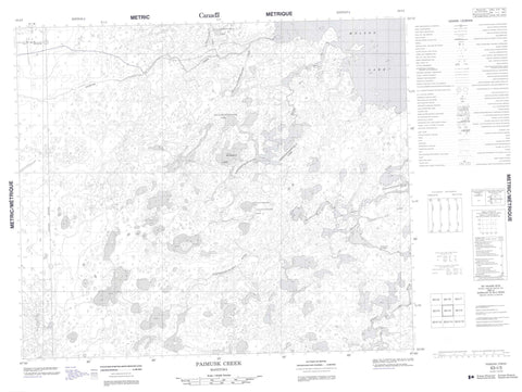 063I03 Paimusk Creek Canadian topographic map, 1:50,000 scale