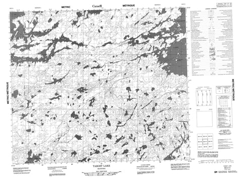 063I11 Target Lake Canadian topographic map, 1:50,000 scale