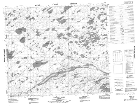 063I16 Dubinsky Lake Canadian topographic map, 1:50,000 scale