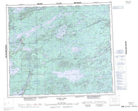 063I Cross Lake Canadian topographic map, 1:250,000 scale