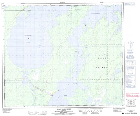 063J01 Kiskittogisu Lake Canadian topographic map, 1:50,000 scale