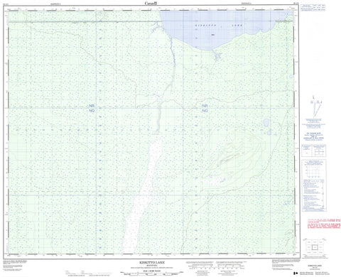 063J02 Kiskitto Lake Canadian topographic map, 1:50,000 scale