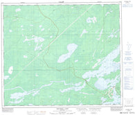 063J09 Drunken Lake Canadian topographic map, 1:50,000 scale