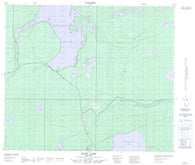 063J12 Buzz Lake Canadian topographic map, 1:50,000 scale