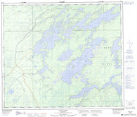 063J16 Duck Lake Canadian topographic map, 1:50,000 scale