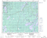 063J Weskusko Lake Canadian topographic map, 1:250,000 scale