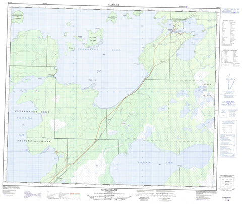 063K02 Cormorant Canadian topographic map, 1:50,000 scale