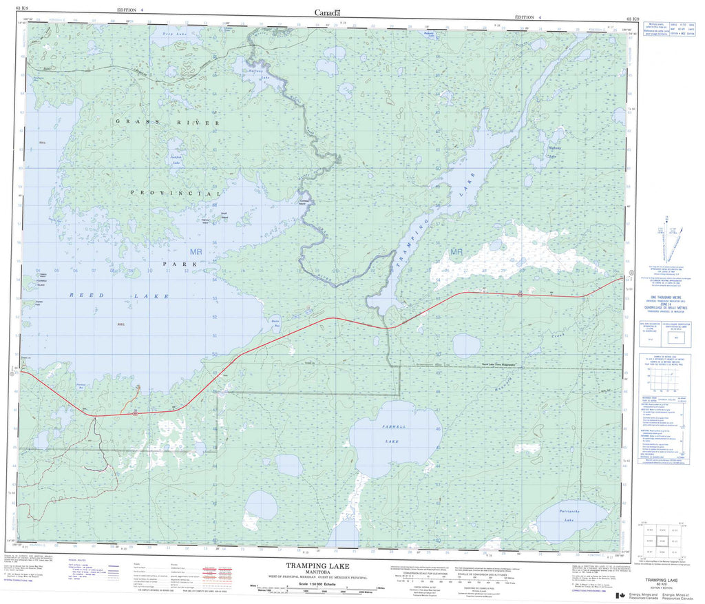 Buy Tramping Lake topo map 063K09 – YellowMaps Map Store