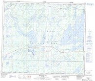 063K10 Iskwasum Lake Canadian topographic map, 1:50,000 scale