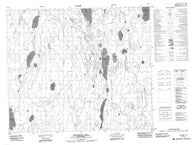 063L06 Saunders Lake Canadian topographic map, 1:50,000 scale