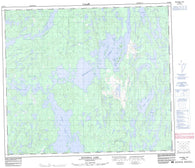 063M06 Manawan Lake Canadian topographic map, 1:50,000 scale