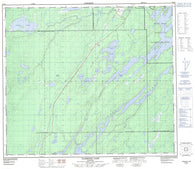 063O08 Hambone Lake Canadian topographic map, 1:50,000 scale