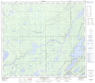 063O09 Ospwagan Lake Canadian topographic map, 1:50,000 scale