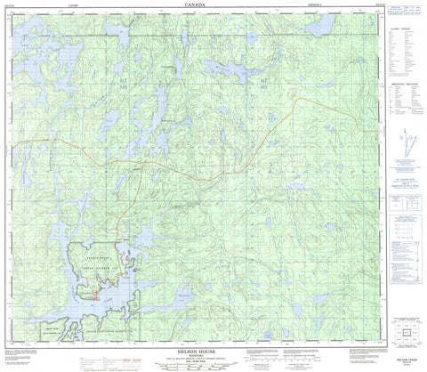 063O15 Nelson House Canadian topographic map, 1:50,000 scale