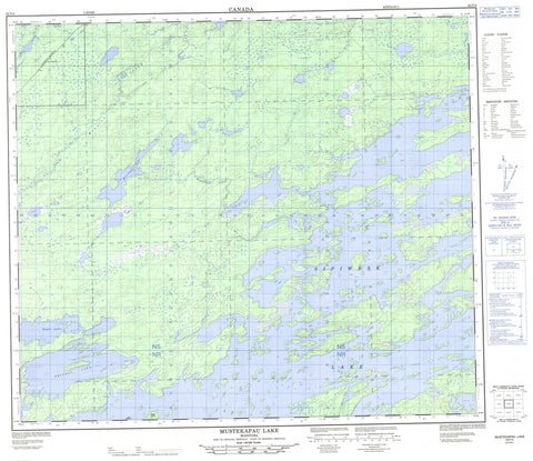 063P04 Mustekapau Lake Canadian topographic map, 1:50,000 scale