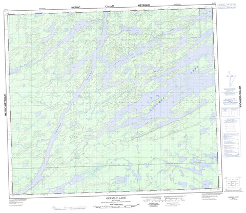 063P07 German Lake Canadian topographic map, 1:50,000 scale