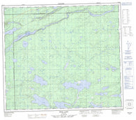 063P14 Begg Lake Canadian topographic map, 1:50,000 scale