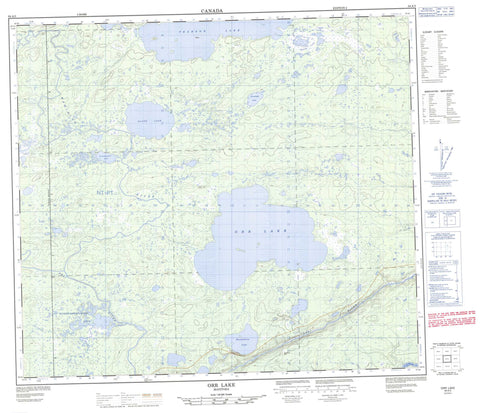 064A03 Orr Lake Canadian topographic map, 1:50,000 scale