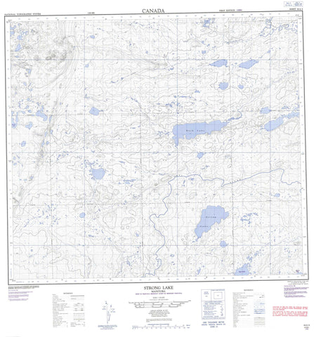 064A04 Strong Lake Canadian topographic map, 1:50,000 scale