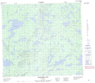 064A14 Wernham Lake Canadian topographic map, 1:50,000 scale