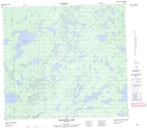 064A14 Wernham Lake Canadian topographic map, 1:50,000 scale
