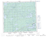 064A Split Lake Canadian topographic map, 1:250,000 scale