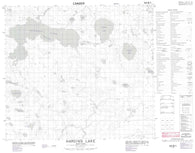 064B01 Harding Lake Canadian topographic map, 1:50,000 scale