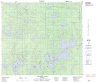 064B02 Leftrook Lake Canadian topographic map, 1:50,000 scale