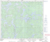 064B03 Mynarski Lakes Canadian topographic map, 1:50,000 scale