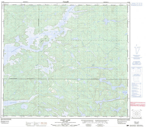 064B06 Earp Lake Canadian topographic map, 1:50,000 scale