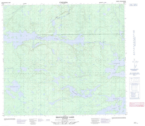 064B09 Broughton Lake Canadian topographic map, 1:50,000 scale