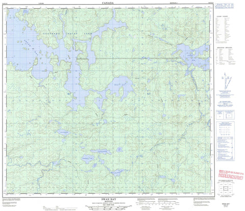 064B10 Swan Bay Canadian topographic map, 1:50,000 scale