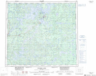 064B Uhlman Lake Canadian topographic map, 1:250,000 scale