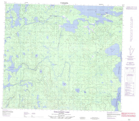 064C02 Wheatcroft Lake Canadian topographic map, 1:50,000 scale