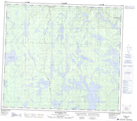 064C03 Mcknight Lake Canadian topographic map, 1:50,000 scale