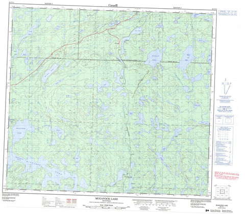 064C11 Mcgavock Lake Canadian topographic map, 1:50,000 scale