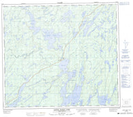 064D04 Lower Waddy Lake Canadian topographic map, 1:50,000 scale