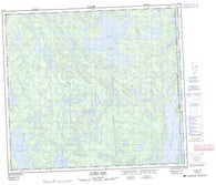 064D08 Kyaska Lake Canadian topographic map, 1:50,000 scale
