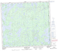 064D09 Bleasdell Lake Canadian topographic map, 1:50,000 scale