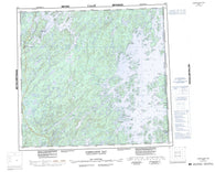 064E Compulsion Bay Canadian topographic map, 1:250,000 scale