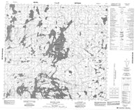 064F01 Melvin Lake Canadian topographic map, 1:50,000 scale