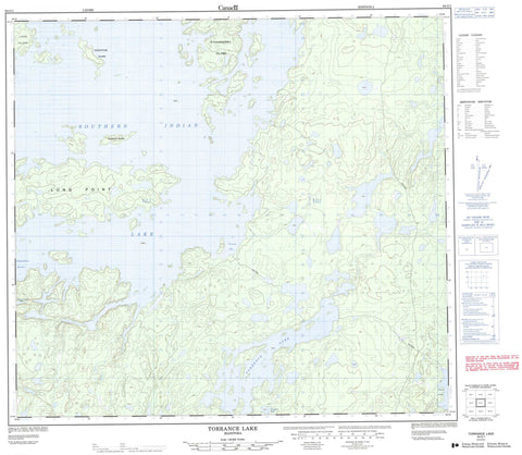 064G01 Torrance Lake Canadian topographic map, 1:50,000 scale