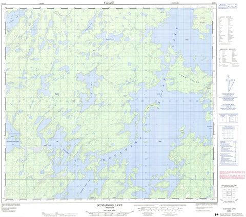 064G02 Numakoos Lake Canadian topographic map, 1:50,000 scale