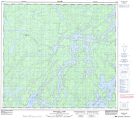 064G03 Mulcahy Lake Canadian topographic map, 1:50,000 scale