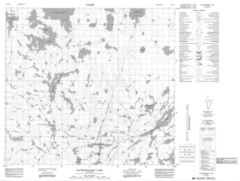 064G06 Mackerracher Lake Canadian topographic map, 1:50,000 scale