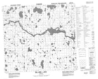 064H01 Billard Lake Canadian topographic map, 1:50,000 scale