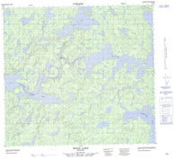 064H05 Wood Lake Canadian topographic map, 1:50,000 scale