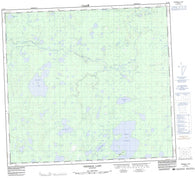 064H08 Freeman Lake Canadian topographic map, 1:50,000 scale
