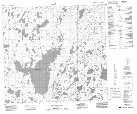 064H15 Etawney Lake Canadian topographic map, 1:50,000 scale